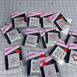 Photo of Large lot of Cross Stitch Samplers 