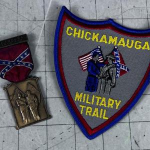 Photo of Chickamauga Military Trail Patch and Metal BSA 