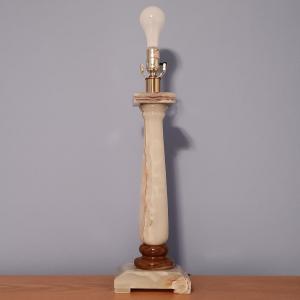 Photo of LOT 137: 31" Polished Onyx Table Lamp