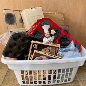 Photo of LOT 115: Basket of Kitchen / Baking Essentials and More
