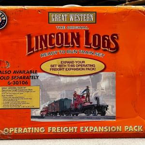 Photo of Lionel Great Western Lincoln Logs Train Set 0 Gauge 60” Oval Track