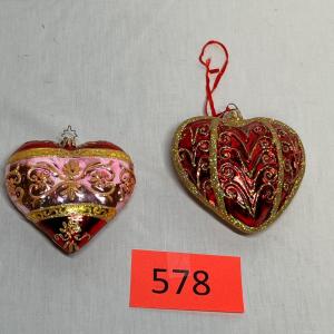 Photo of Christopher Radko Valentine's ornaments