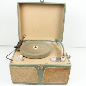 Photo of Vintage Firestone High Fidelity Suitcase Record Player
