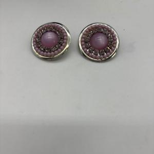 Photo of Vintage purple clip ons earrings