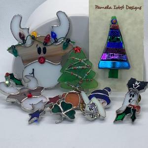 Photo of Lot 191: Stained Glass Holiday Pendants & More
