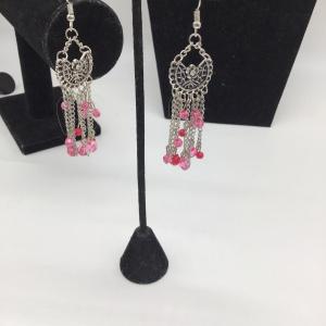 Photo of Pink fashion dangle earrings