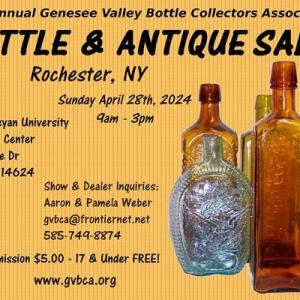 Photo of GVBCA's 53rd Annual Bottle & Tabletop Antique SHOW & SALE