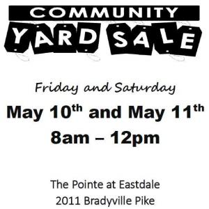 Photo of Community Yard Sale Friday and Saturday, May 10th - May 11th 8am-12pm