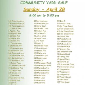 Photo of Community Yard Sale In Spotswood NJ And Surrounding Area.