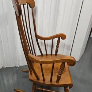 Photo of Vintage Nichols & Stone Wood Rocking Chair - Nutmeg
