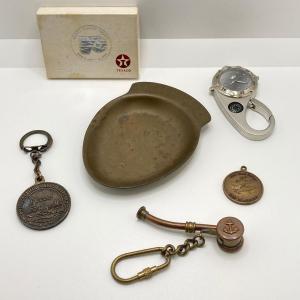 Photo of LOT 208: Vintage Collection - Brass / Copper Naval Whistle, Brass Pocket Change 