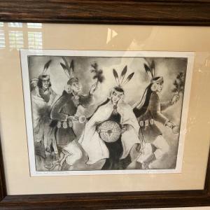 Photo of Gene Kloss 1979 On Christmas Day Etching 11x14 Artist Proof