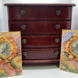 Photo of LOT 199: Wooden Jewelry Box, Lenox, Sterling Disney Pin, Avon and More