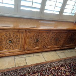 Photo of Vintage Buffet TV Stand Drexel Heritage Simpatico Fruitwood MCM