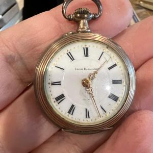 Photo of 800 Silver Pocket watch by Union Hourlouge