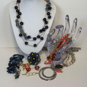 Photo of Lot 228: Beaded Necklaces including Coldwater Creek & Brooches/Pins