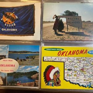 Photo of Vintage Oklahoma postcard album