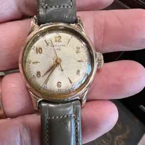 Photo of Mens Hamilton 10k Rolled gold plate wrist watch - issued to Chief of Police