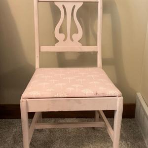 Photo of Pink Wooden Chair