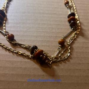 Photo of BROWN AND GOLD NECKLACE