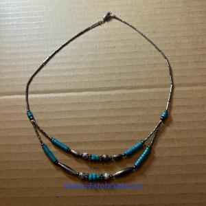 Photo of SILVER AND TURQUOISE NECKLACE