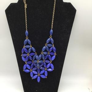 Photo of Blue flower design beaded necklace