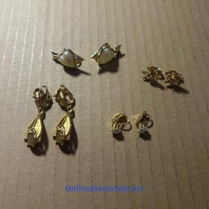 Photo of SET OF 4 CLIP ON EARRINGS