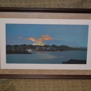 Photo of Framed & Matted Mark Godwin Numbered Edition of "Safe Haven" with COA 111/125 Si