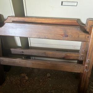Photo of Wood twin bedposts