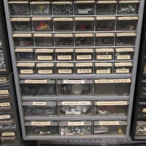 Photo of Grey Organizer Washers, Elec, Bolts and Nuts,...