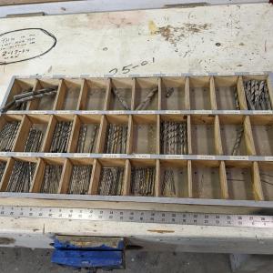 Photo of Sweet Tray of 100+ Identified Drill Bits