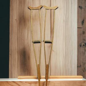 Photo of Antique Wooden Crutches