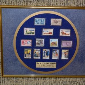 Photo of The U.S. Postal Service 1990 Story Plate Framed & Matted Collection by Henry Gil