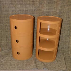 Photo of Very Modern/Retro Cylindrical Storage Tables 23"x12.5"x12.5"