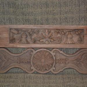 Photo of Vintage Hand Carved Decorative Wood Crown Molding AS IS