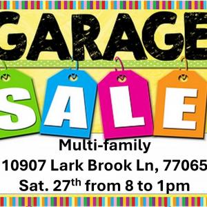 Photo of Multi-family garage sale this Saturday