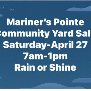 Photo of Mariner’s Pointe Community Yard Sale ~ Saturday 7am-1pm