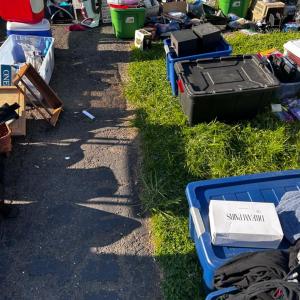 Photo of three family huge moving sale