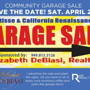 Photo of GARAGE SALE in 2 Aliso Viejo Townhome Communities