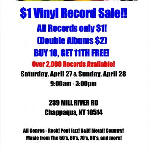 Photo of $1 Vinyl Record Sale - All Records Only $1!