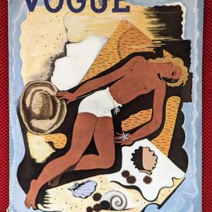 Photo of Original vintage copy of Vogue Magazine June 1, 1934 Cover art by Georges Lepape