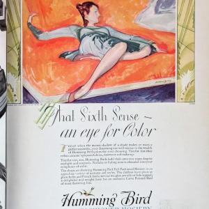 Photo of Original vintage copy of Vogue Magazine Sept 14, 1929 Missing cover. Fabulous ad