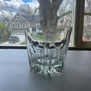 Photo of Vintage Etched Heavy Glass Ice Bucket