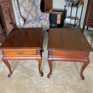 Photo of Solid Cherry Wood Queen Anne End / Side Tables