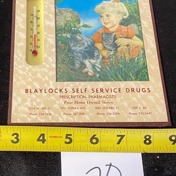 Photo of Vintage Blaylock Pharmacy Topeka Advertising