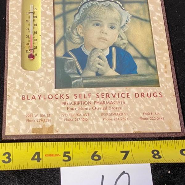 Photo of Vintage Blaylock Drugs Advertising