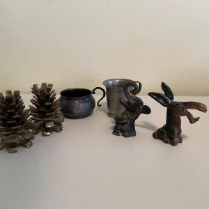 Photo of Lot of Pewter / Iron Decorative items