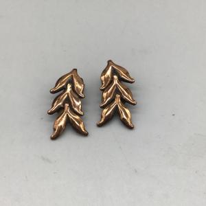 Photo of Vintage bronze toned clip on earrings