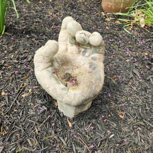 Photo of Concrete Hand Yard Garden Art