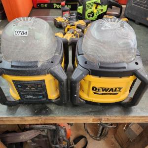 Photo of 2 DeWalt DCL074 20V Tool Connect Lights Tested Batteries not Included
